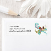 Bird ~ Red SongBird, der sich auf der Blätterbaum- (Insitu)