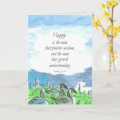 Bird: Religious Birthday Bible Scripture Sprichs Karte (Gelbe Blume)