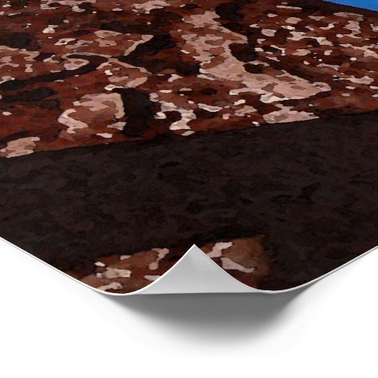 Bird & Rock Poster (Ecke)