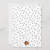 Bird Rockabilly Baby Dusche Einladung (Rückseite)