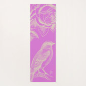 Bird & Rose Lilac Yoga Yogamatte (Rückseite)