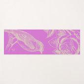 Bird & Rose Lilac Yoga Yogamatte (Vorderseite (Horizontal))