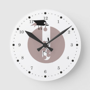 Bird Runde Wanduhr