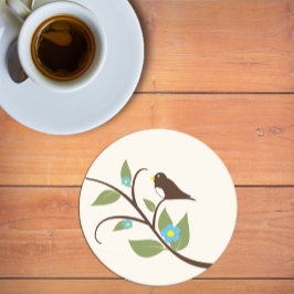 Bird Runder Pappuntersetzer