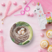 Bird’s Nest | Watercolor Eggs Nature Pappteller (Party)