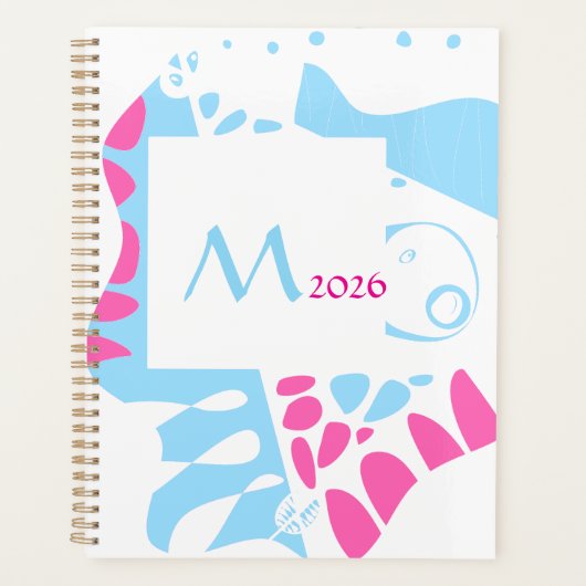 Bird’s Nest - White Blue Pink Name 2 Planer (Vorderseite)