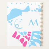 Bird’s Nest - White Blue Pink Name 2 Planer (Rückseite)