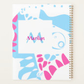 Bird’s Nest - White Blue Pink Name Planer (Rückseite)