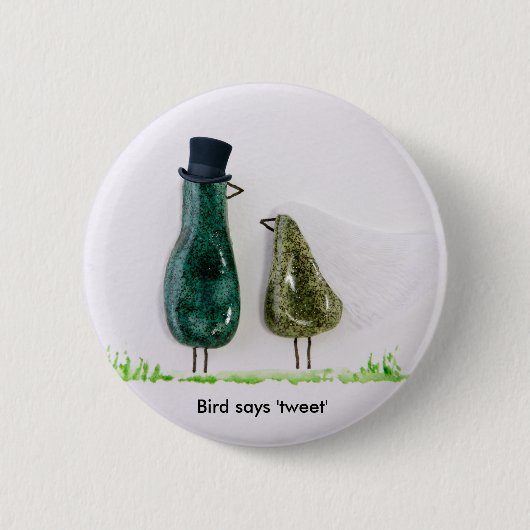 Bird sagt "tweet" button (Vorderseite)