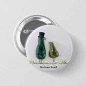 Bird sagt "tweet" button (Vorne & Hinten)
