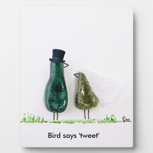Bird sagt "tweet" fotoplatte (Vorderseite)
