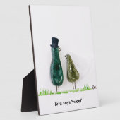Bird sagt "tweet" fotoplatte (Seite)