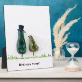 Bird sagt "tweet" fotoplatte (Seite)