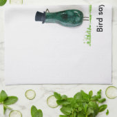 Bird sagt "tweet" geschirrtuch (Gefaltet)