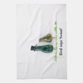 Bird sagt "tweet" geschirrtuch (Vertikal)