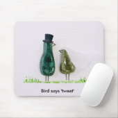 Bird sagt "tweet" mousepad (Mit Mouse)