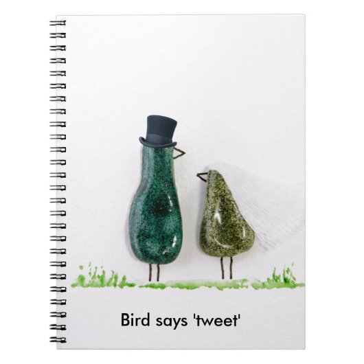 Bird sagt "tweet" notizblock (Vorderseite)