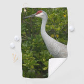 Bird Sandhill Crane Foto Golfhandtuch (Insitu)