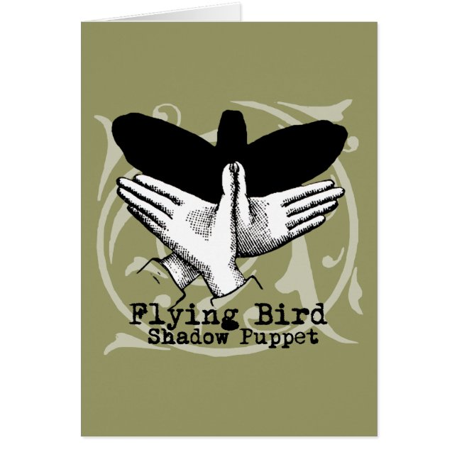 Bird Shadow Puppet Hand Vintag (Vorne)