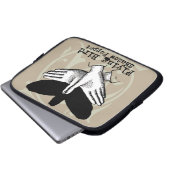 Bird Shadow Puppet Hand Vintag Laptopschutzhülle (Vorne Knopf)