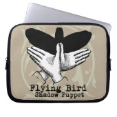 Bird Shadow Puppet Hand Vintag Laptopschutzhülle (Vorderseite)
