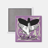 Bird Shadow Puppet Hand Vintag Magnet (Vorderseite/Rückseite)