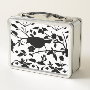 Bird Silhouette Metal Lunch Box