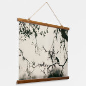 Bird Silhouette Wandteppich Mit Holzrahmen (Gewinkelt)