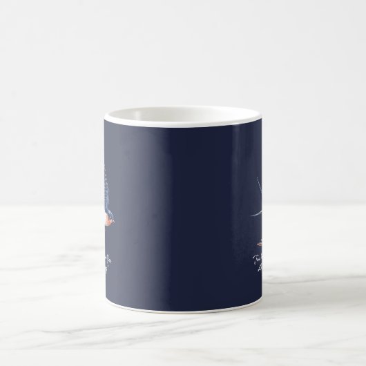 Bird Simple Eleganquote Blue Kaffeetasse (Mittel)