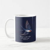 Bird Simple Eleganquote Blue Kaffeetasse (Links)