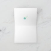 Bird Singing Feiertagskarte (Innenseite)