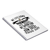 Bird Singing How Great You Art Hymn Christlich Notizblock (Rechte Seite)