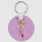 Bird Singing Schlüsselanhänger (Vorderseite)