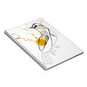 Bird Sings Notebook Notizblock (Rechte Seite)