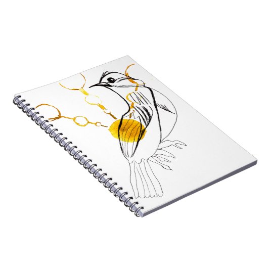 Bird Sings Notebook Notizblock (Rechte Seite)