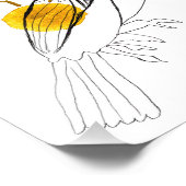 Bird Sings Print Fotodruck (Ecke)