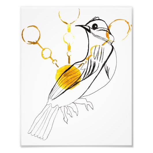 Bird Sings Print Fotodruck (Vorne)