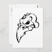 Bird Skull Postkarte (Vorne/Hinten)