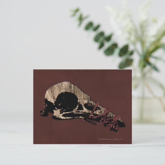 Bird Skull Postkarte (Stehend Vorderseite)