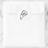 Bird Skull Runder Aufkleber (Tasche)