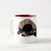 Bird Skull Zweifarbige Tasse (Vorderseite Links)