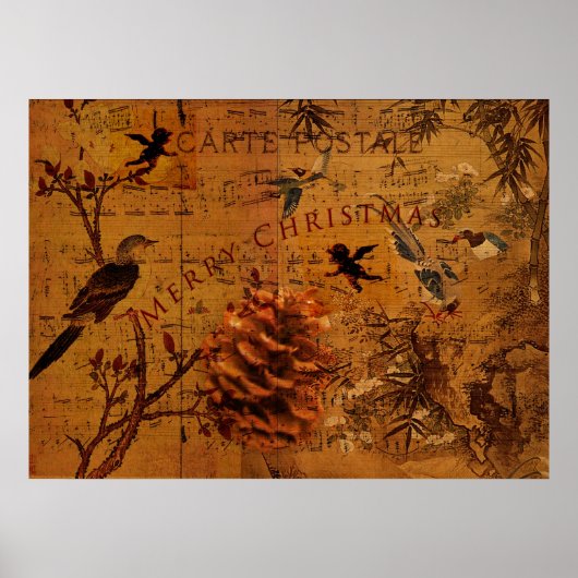 Bird Song Christmas Poster (Vorne)