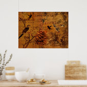 Bird Song Christmas Poster (Küche)