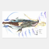 Bird Song Rechteckiger Aufkleber (Vorderseite)