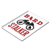 Bird Stalker Vogelbeobachtung Bird Watcher Notizblock (Linke Seite)