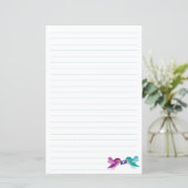 Bird Stationery | Niedliche Vögel mit Post (Stehend Vorderseite)