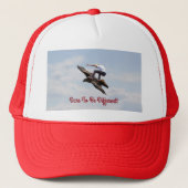 Bird Surfing Trucker Hat Truckerkappe (Vorderseite)