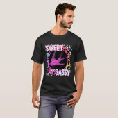 Bird Swallow 90er Nostalgie Rainbow Leopard Print  T-Shirt (Vorne ganz)