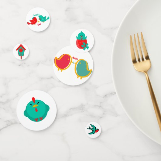 Bird Table Confetti Konfetti (Gruppe)