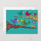 Bird Talk Postcard Postkarte (Vorne/Hinten)